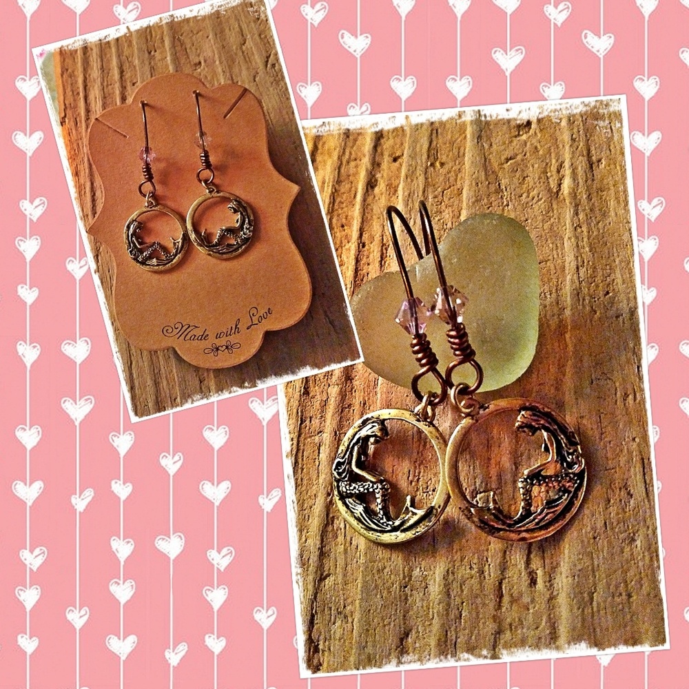 MERMAID CIRCLE EARRINGS